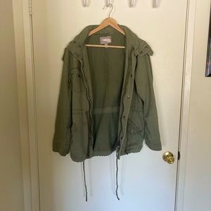 Green Utility Minimalist Jacket